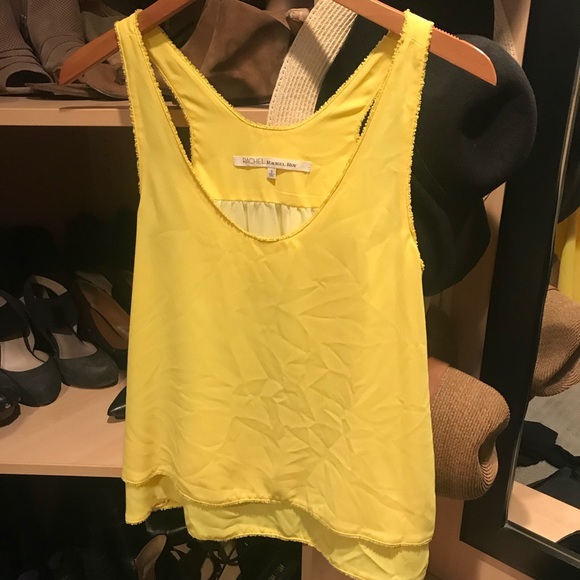 Rachel Roy Yellow Top - Picture 1 of 2
